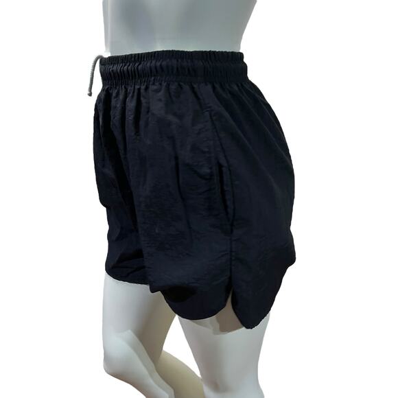 Vintage 80s Sunrays Black Swishy Shorts - Small - Picture 2 of 16